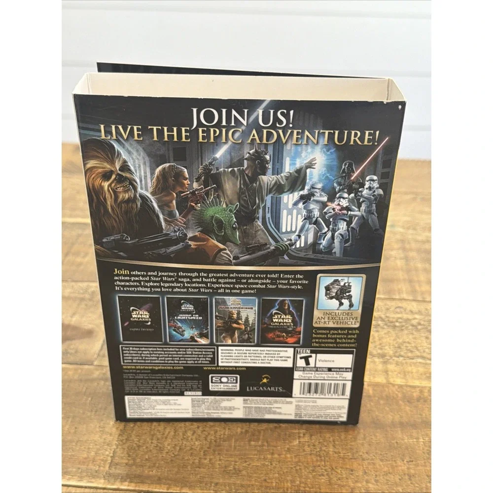 Star Wars Galaxies The Complete Online Adventures For PC CD-Rom Complete Nice!!!